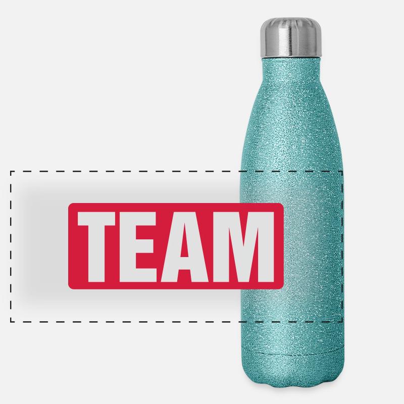 Team Panoramic Glitter Thermal Bottle 500 ml