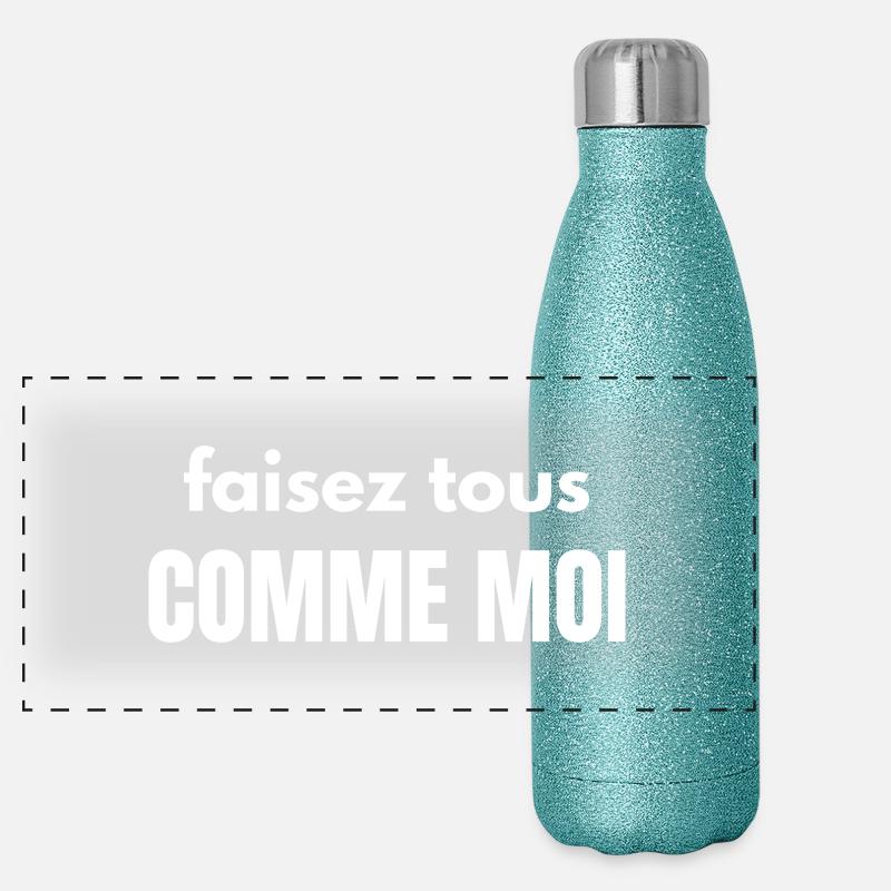 faisez tous comme moi Gourde isotherme panoramique pailletée 500 ml