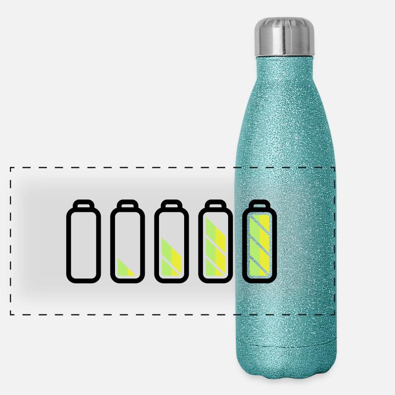 battery_loading Panorama Glitzer Isolierflasche 500 ml