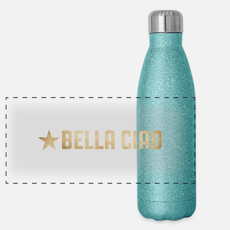 Canto Partigiano Thermos in acciaio inossidabile glitterato