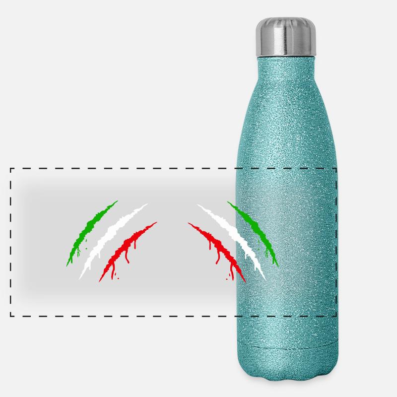 Griffes Italie 2 Gourde isotherme panoramique pailletée 500 ml