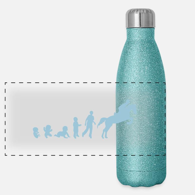 Entwicklung cheval3 Hindernis Reiten sein Panorama Glitzer Isolierflasche 500 ml