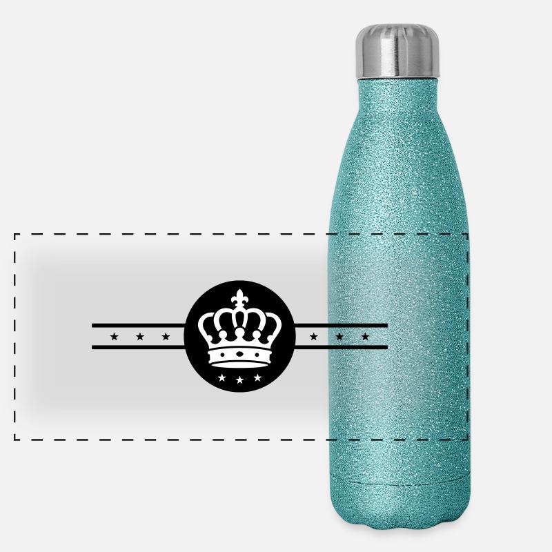 Élément de couronne Gourde isotherme panoramique pailletée 500 ml