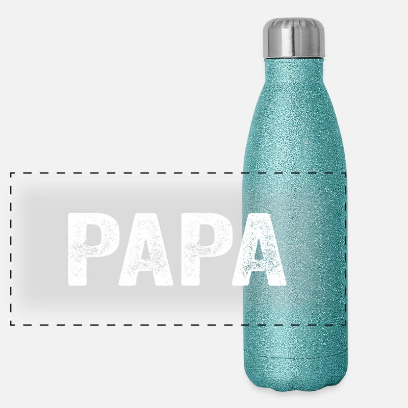 Dad Dad Dad Gift Panoramic Glitter Thermal Bottle 500 ml