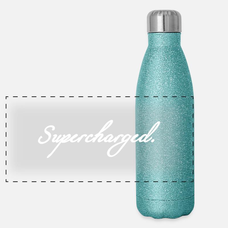Supercharged white Panoramic Glitter Thermal Bottle 500 ml