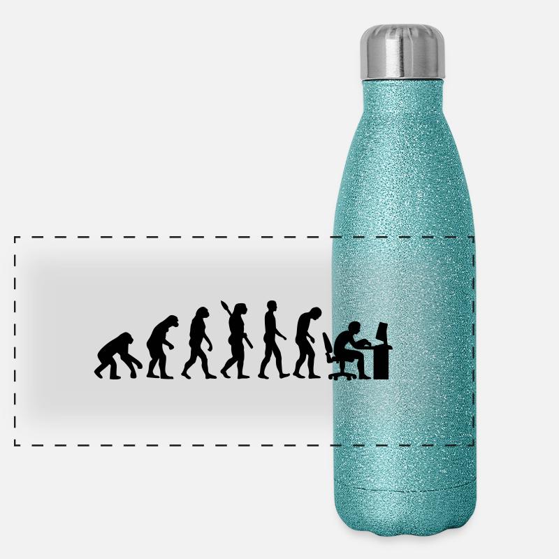 Évolution ordinateur Gourde isotherme panoramique pailletée 500 ml