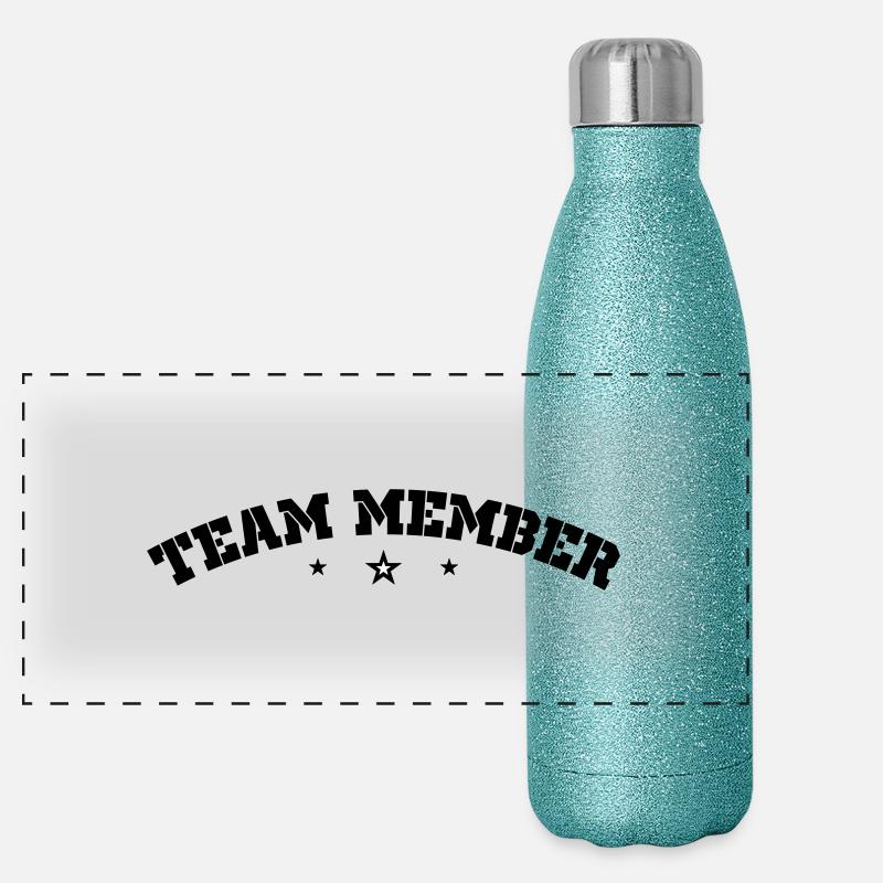 Team Mitglied Panorama Glitzer Isolierflasche 500 ml