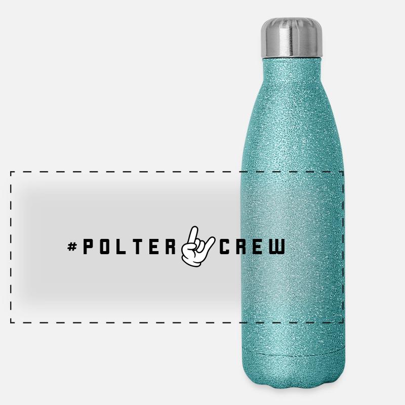 Polter Crew Polterabend Panorama Glitzer Isolierflasche 500 ml