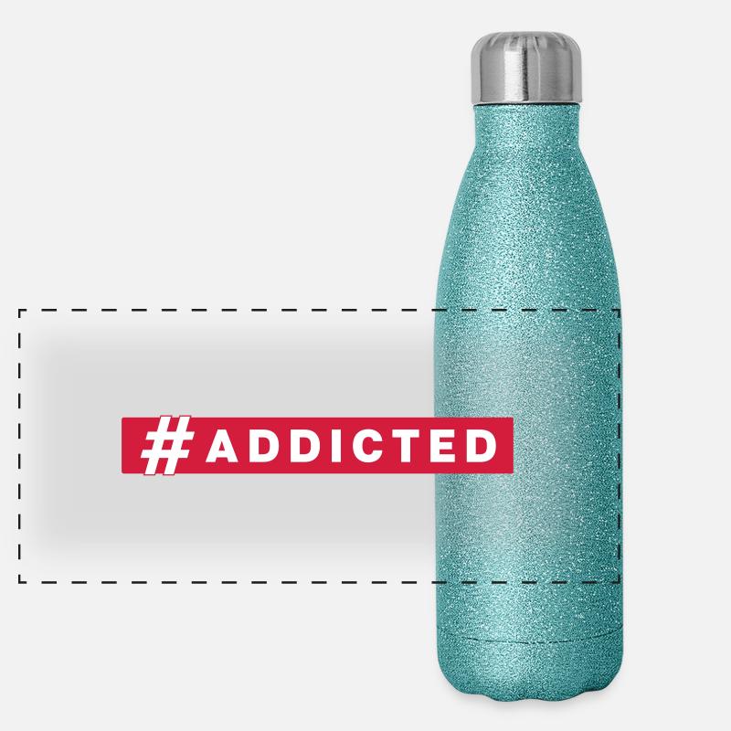 #ADDICTED Panoramic Glitter Thermal Bottle 500 ml