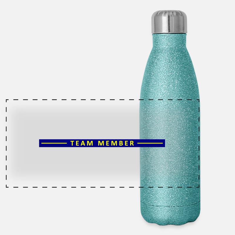 Team Mitglied Linie Panorama Glitzer Isolierflasche 500 ml