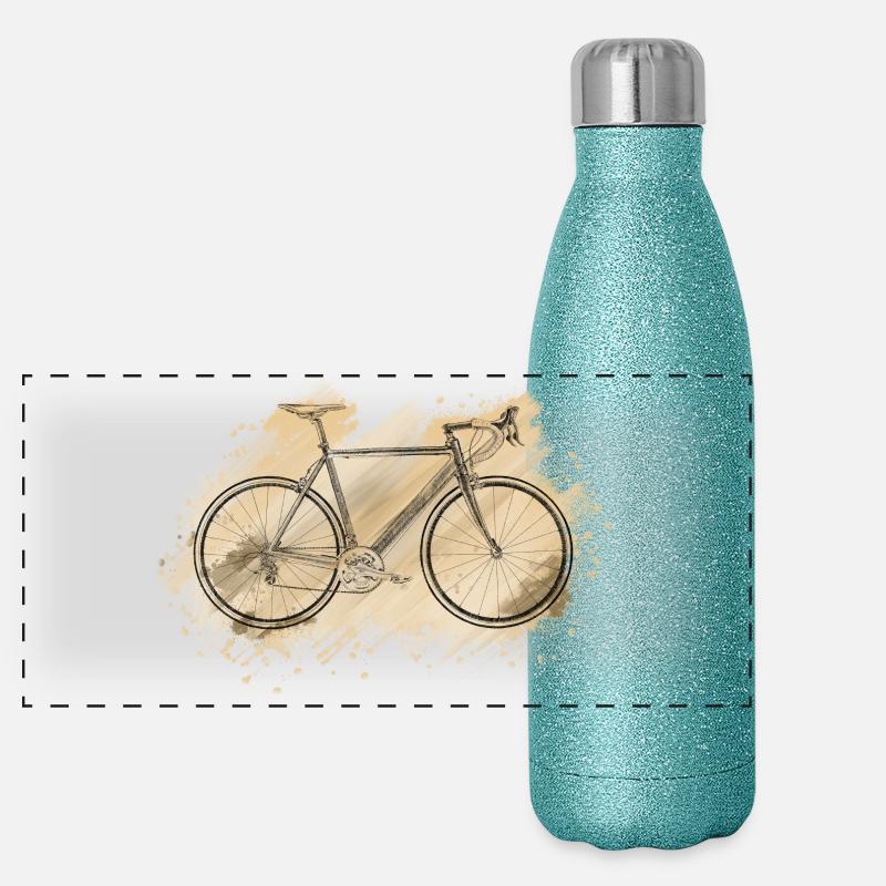vélo de course Gourde isotherme panoramique pailletée 500 ml