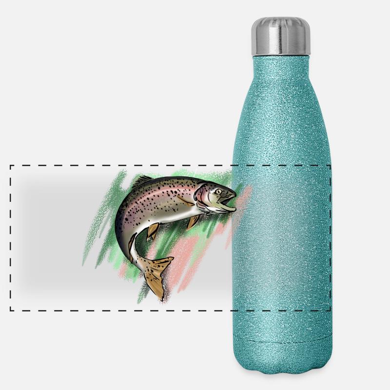 Trout Panoramic Glitter Thermal Bottle 500 ml