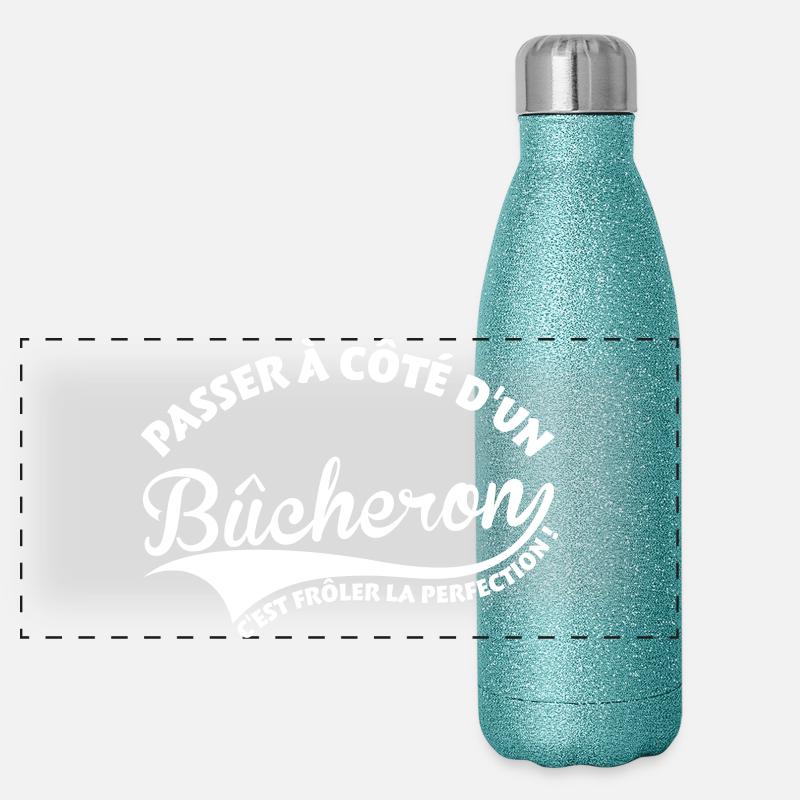 Bûcheron Perfection Gourde isotherme panoramique pailletée 500 ml