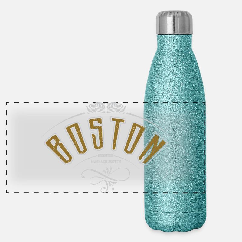 Boston (États-Unis) (États-Unis) Gourde isotherme panoramique pailletée 500 ml