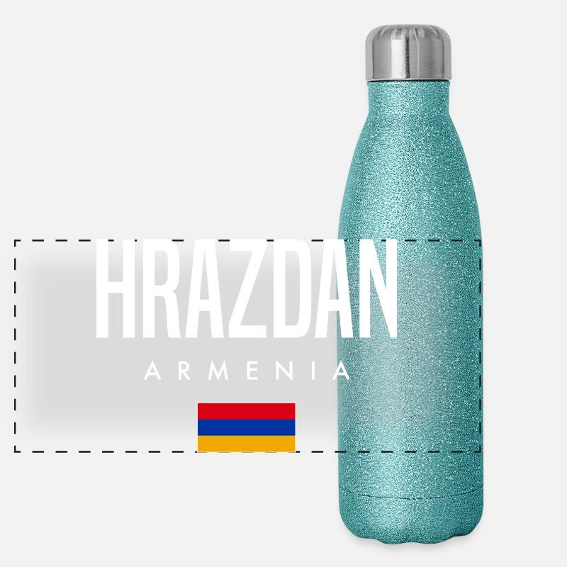 Hrazdan, Arménie Gourde isotherme panoramique pailletée 500 ml