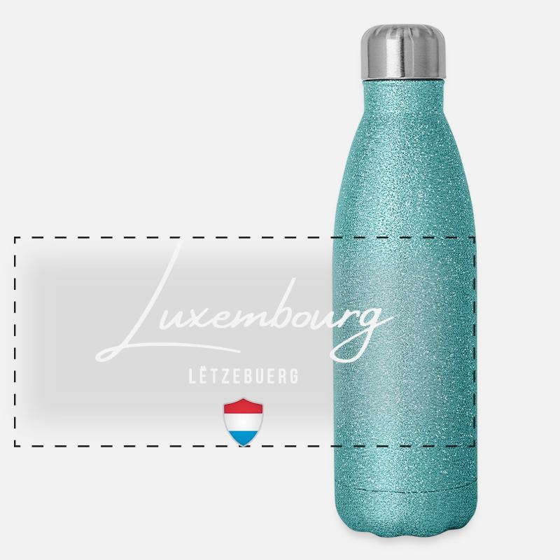 Made in Luxembourg, Luxembourg pride Panoramic Glitter Thermal Bottle 500 ml