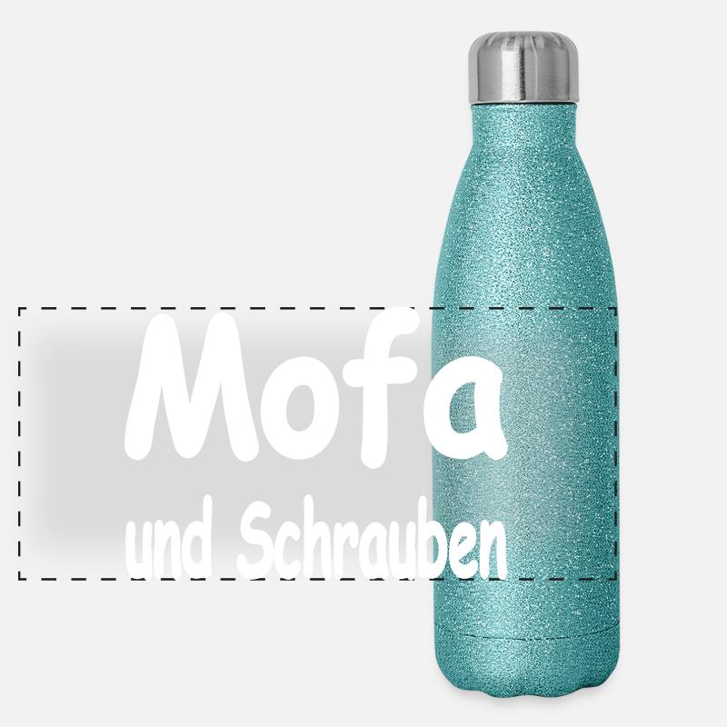 Moped Panoramic Glitter Thermal Bottle 500 ml