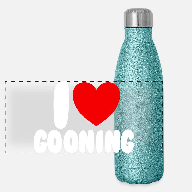 J’adore Gooning. J’adore Gooning. Gourde isotherme panoramique pailletée 500 ml