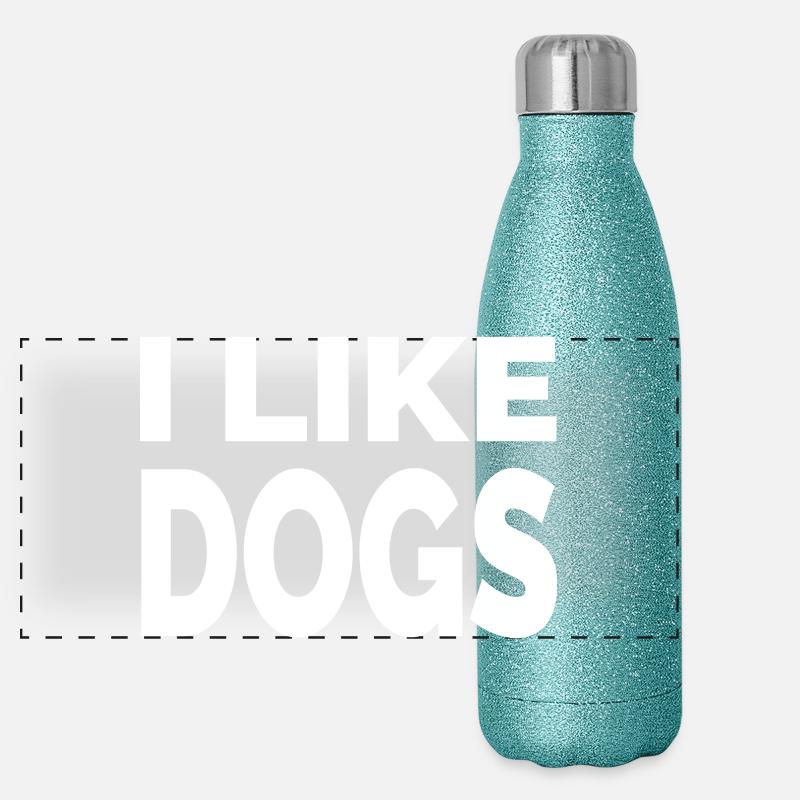 Hunde Panorama Glitzer Isolierflasche 500 ml