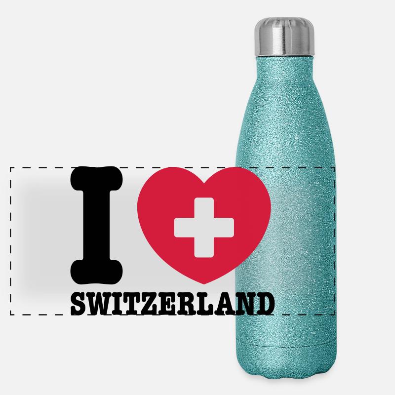 switzerland Panoramic Glitter Thermal Bottle 500 ml