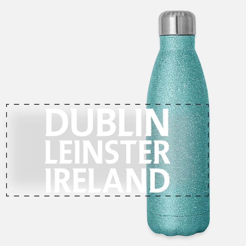 Dublin – Ireland Textdesign Panoramic Glitter Thermal Bottle 500 ml