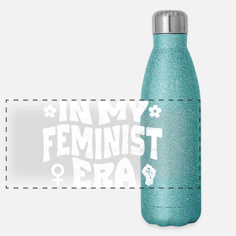 À mon époque féministe Gourde isotherme panoramique pailletée 500 ml