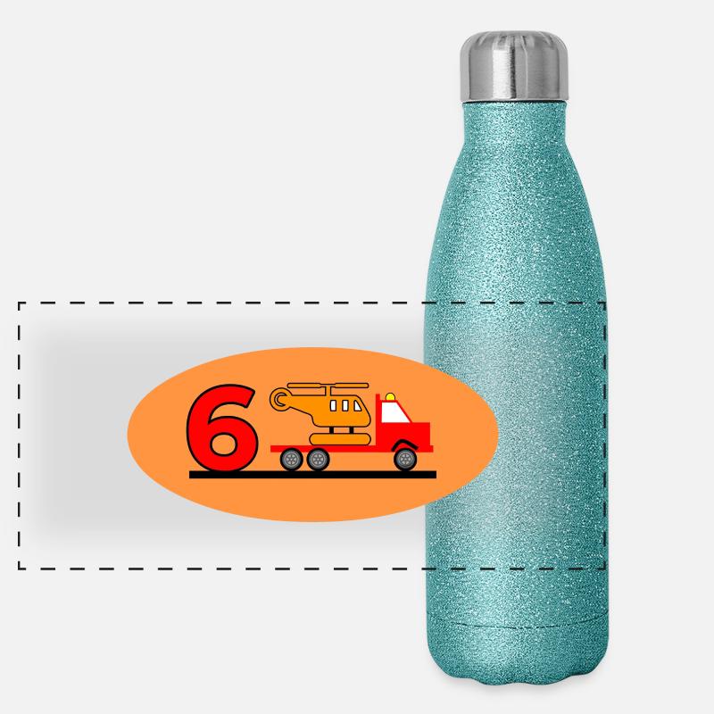 Truck Panorama Glitzer Isolierflasche 500 ml