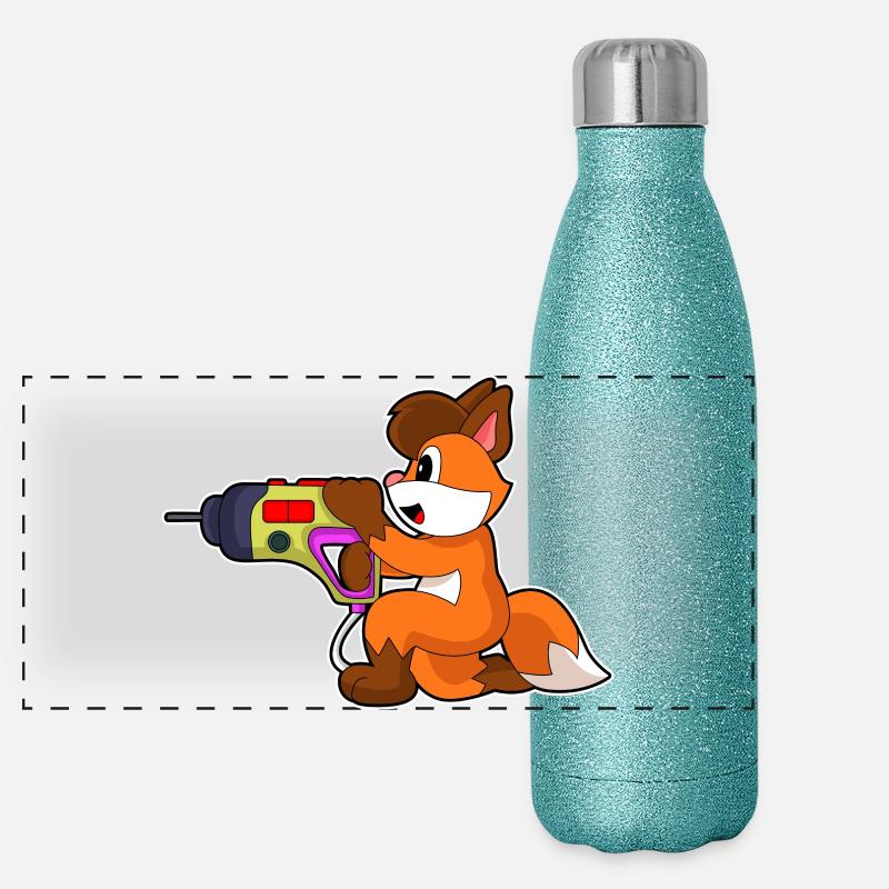Fureur Fox Craftsman Gourde isotherme panoramique pailletée 500 ml