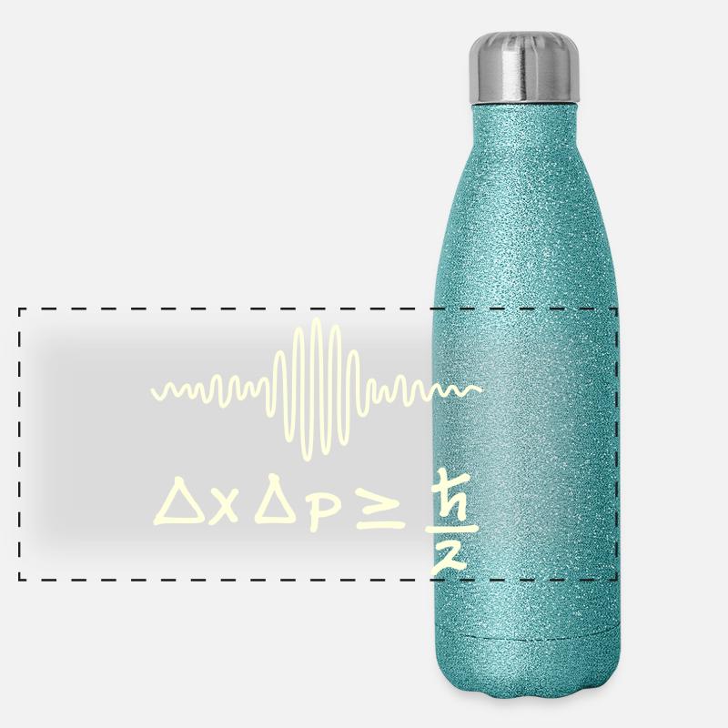 Ondes quantiques et incertitude Gourde isotherme panoramique pailletée 500 ml