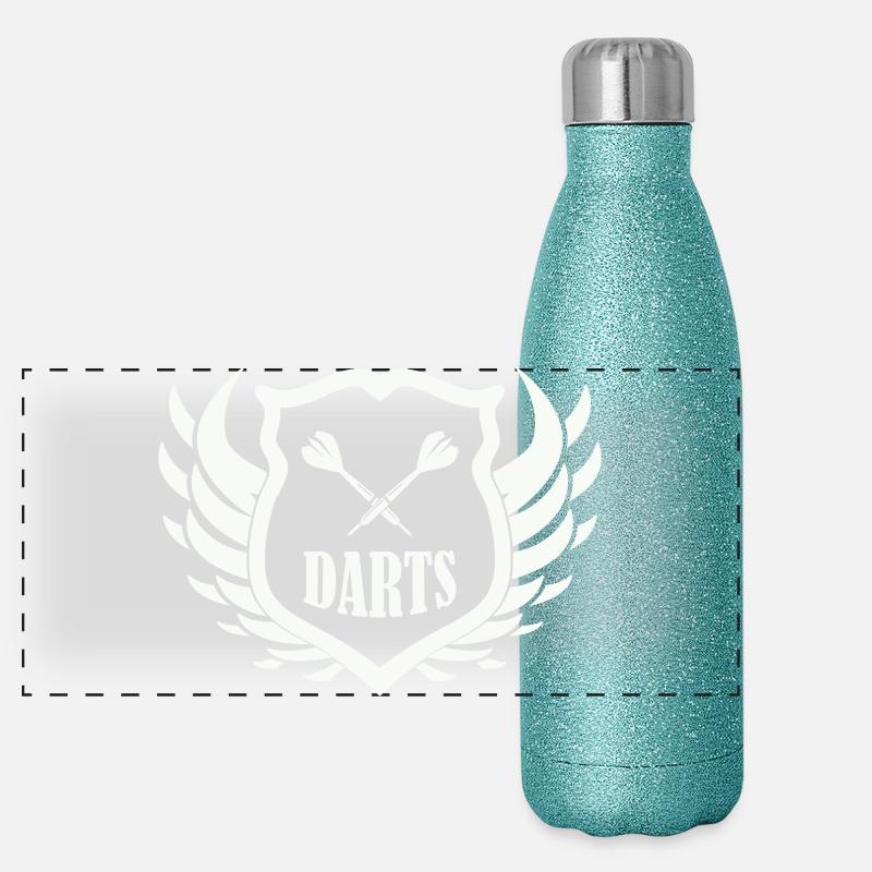 darts_shield Gourde isotherme panoramique pailletée 500 ml