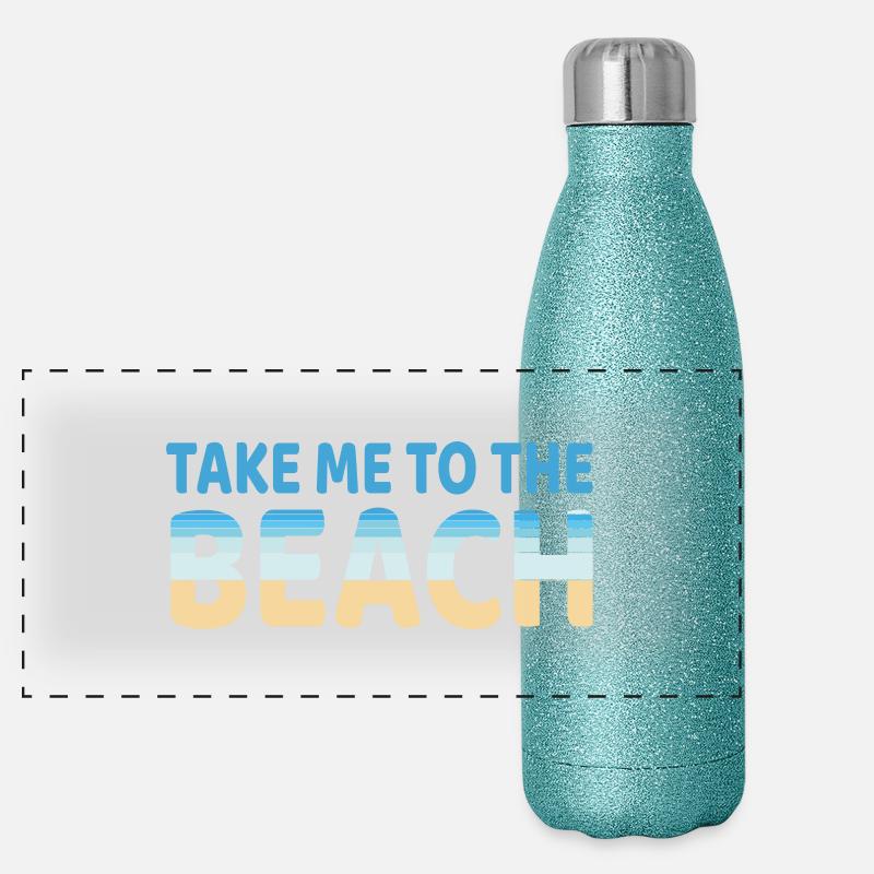 Beach Panoramic Glitter Thermal Bottle 500 ml