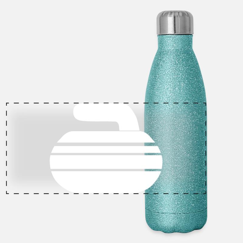 Pierre de curling Gourde isotherme panoramique pailletée 500 ml