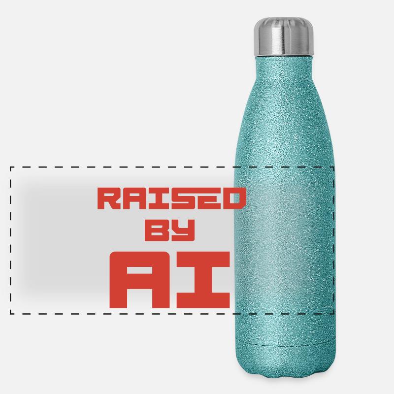 RAISED BY AI Panoramic Glitter Thermal Bottle 500 ml