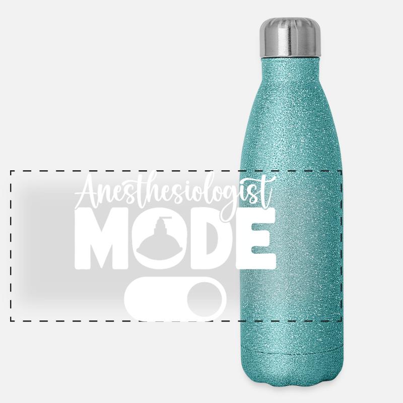 Anesthesiologist Mode On Anesthesia Panorama Glitzer Isolierflasche 500 ml