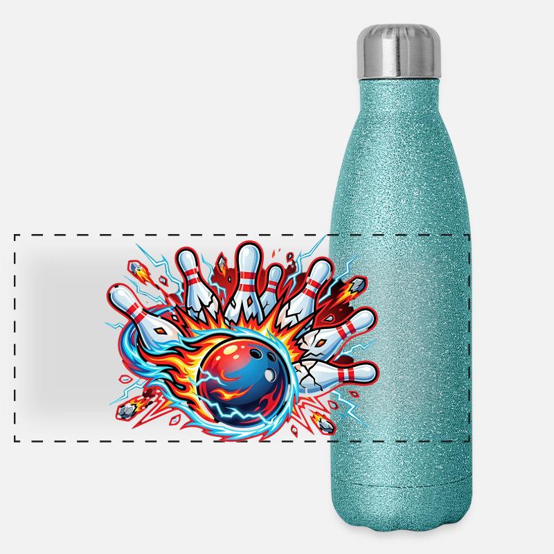 Bowling Panoramic Glitter Thermal Bottle 500 ml