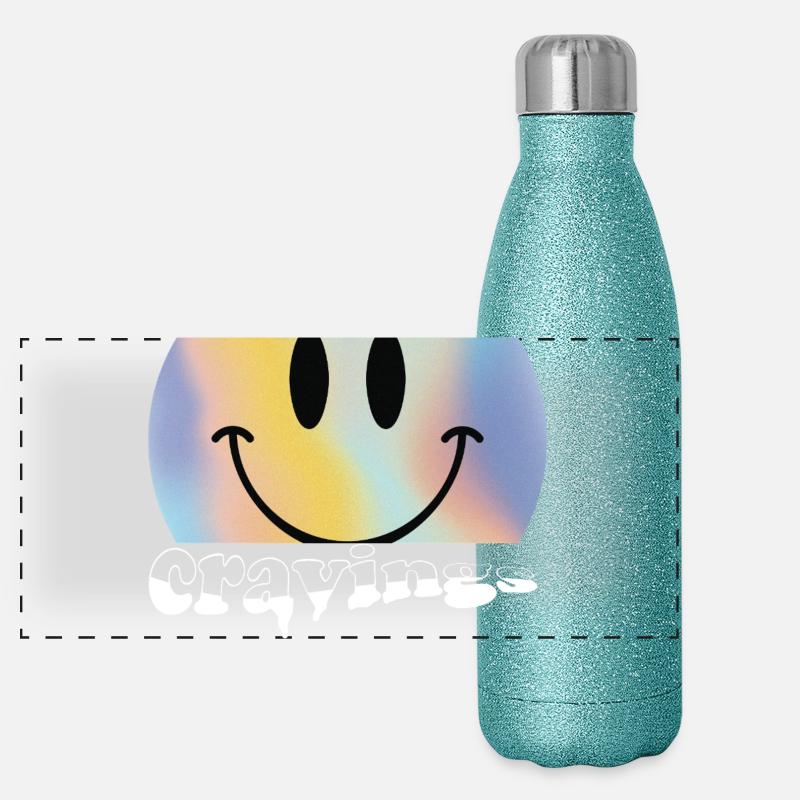  Tie-Dye Cravings Logo Gourde isotherme panoramique pailletée 500 ml