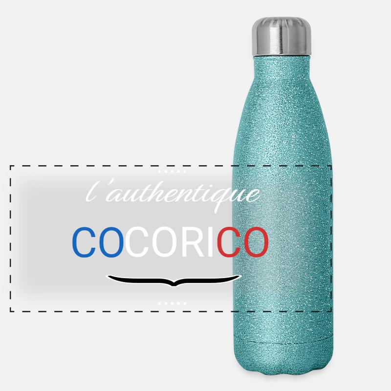 Cocorico – Design Français Minimaliste Gourde isotherme panoramique pailletée 500 ml