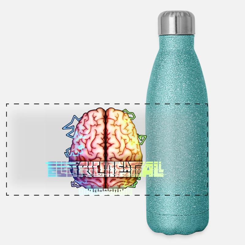 Electric Meatball Malfunction Panoramic Glitter Thermal Bottle 500 ml