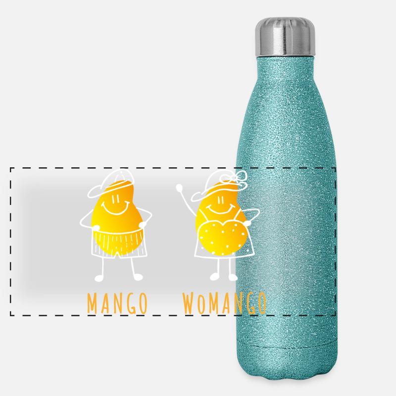 Mango - Womango - Pun, Puns Panoramic Glitter Thermal Bottle 500 ml