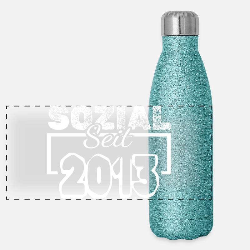 seit 2013 Panorama Glitzer Isolierflasche 500 ml