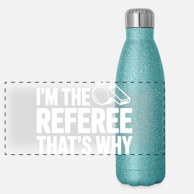 I'm the Referee That's Why Panoramic Glitter Thermal Bottle 500 ml