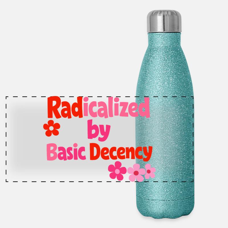 Radical Decency Retro Bloom Panorama Glitzer Isolierflasche 500 ml