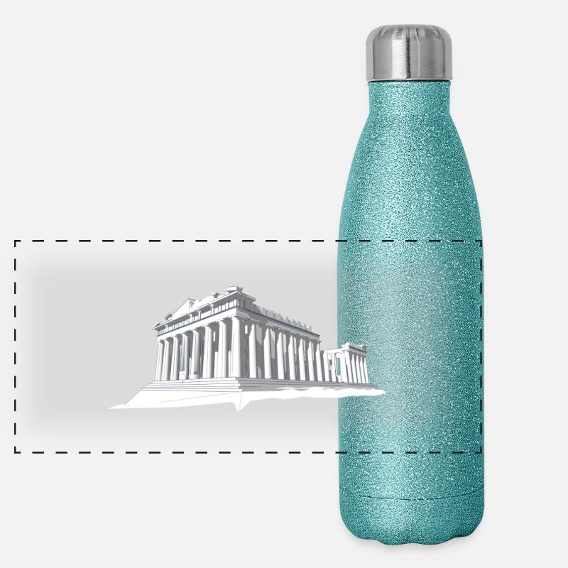 AKROPOLIS Panorama Glitzer Isolierflasche 500 ml