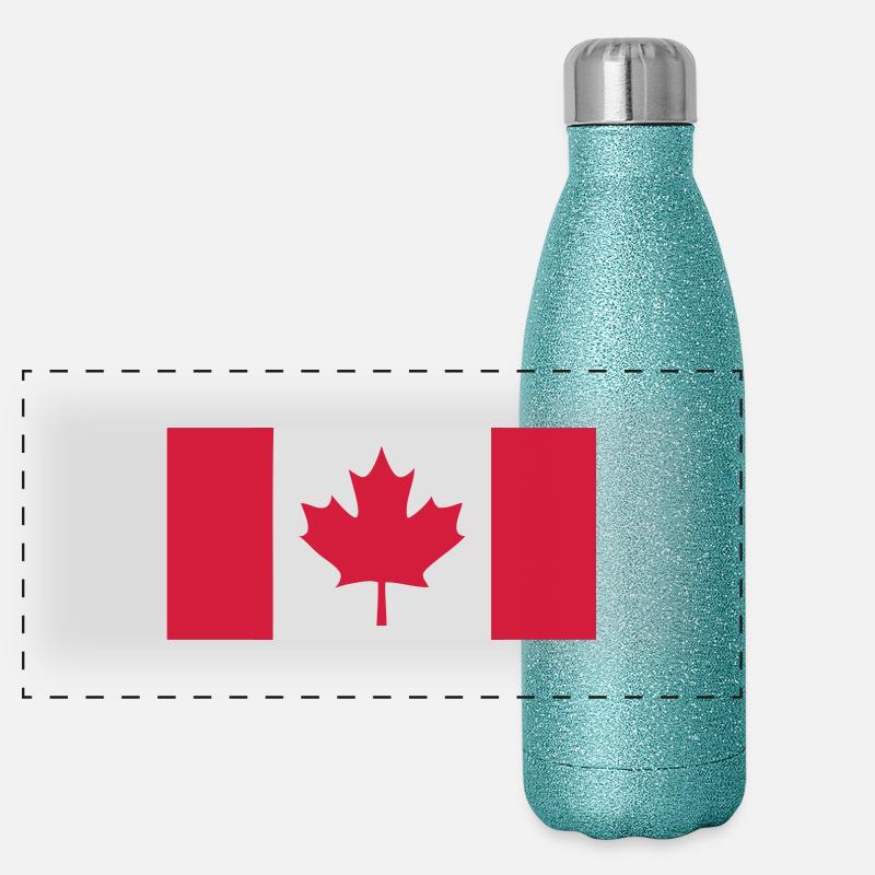 canada Panorama Glitzer Isolierflasche 500 ml