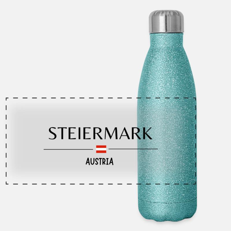 "Steiermark – Austria Collection: Caps, T-Shirts, Panorama Glitzer Isolierflasche 500 ml