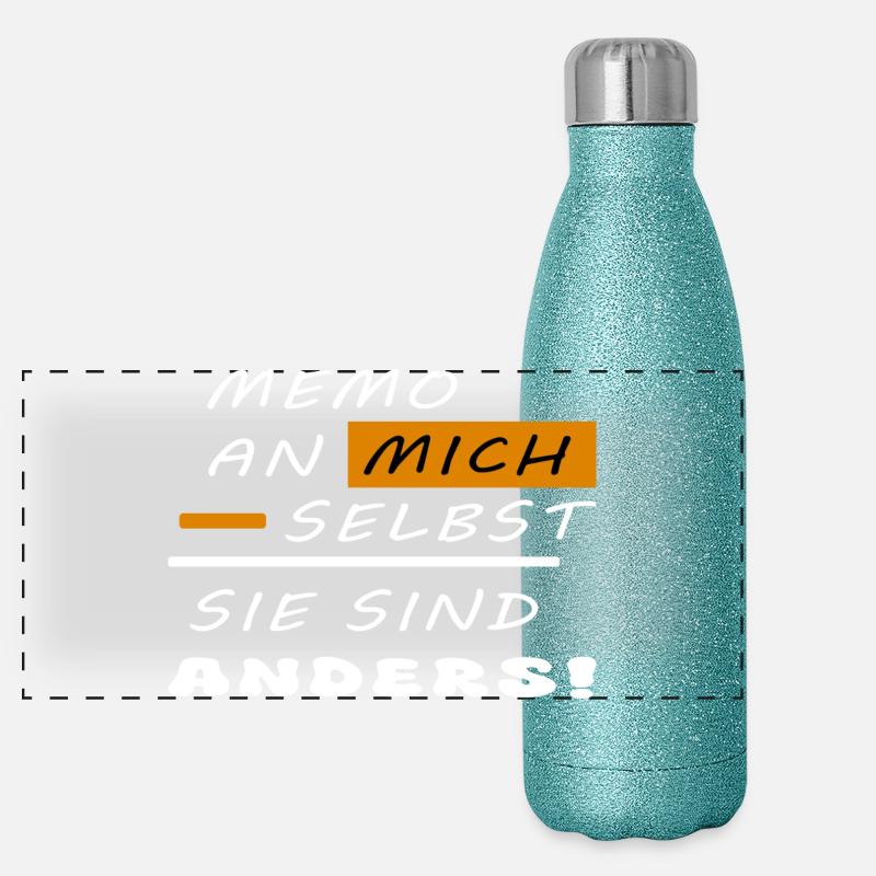 Sie sind anders ! Panorama Glitzer Isolierflasche 500 ml