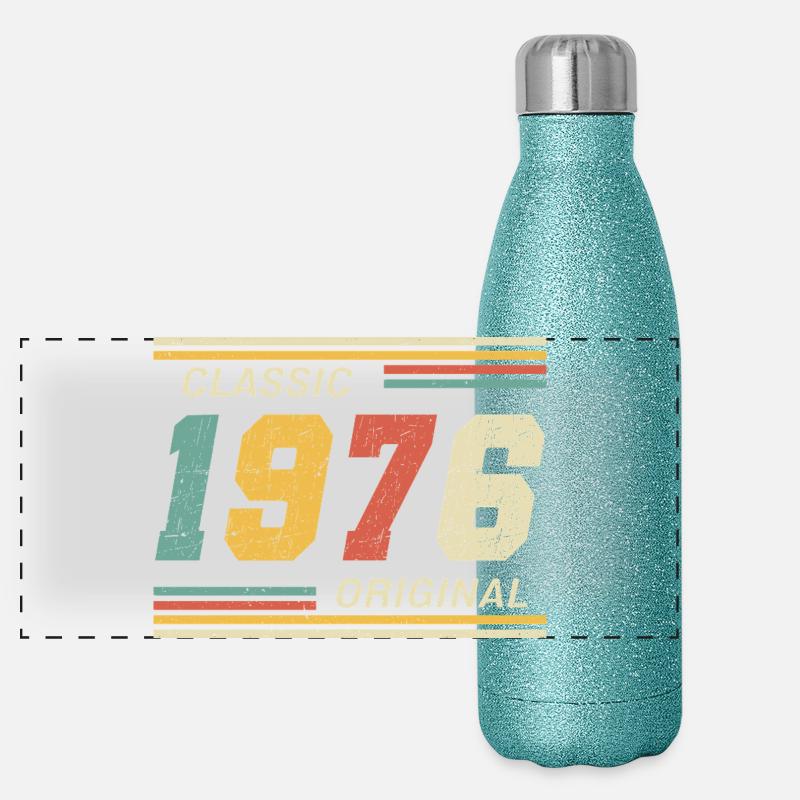 1976 - Classic original Panorama Glitzer Isolierflasche 500 ml