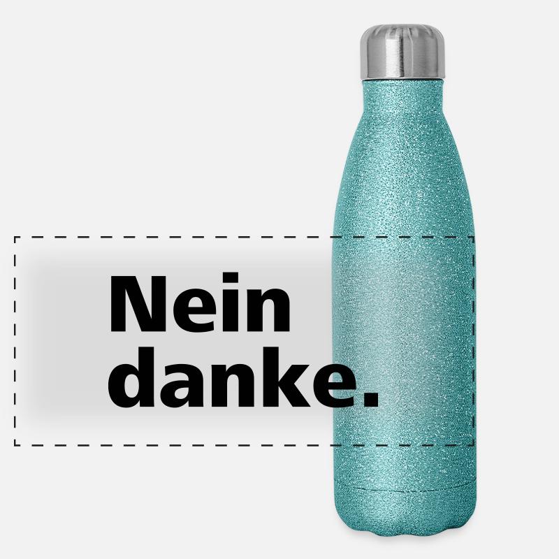 Non merci. Gourde isotherme panoramique pailletée 500 ml