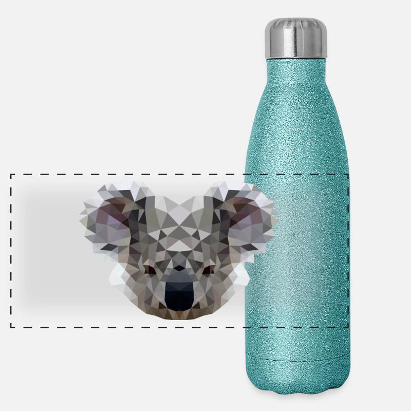 polygone Koala Gourde isotherme panoramique pailletée 500 ml
