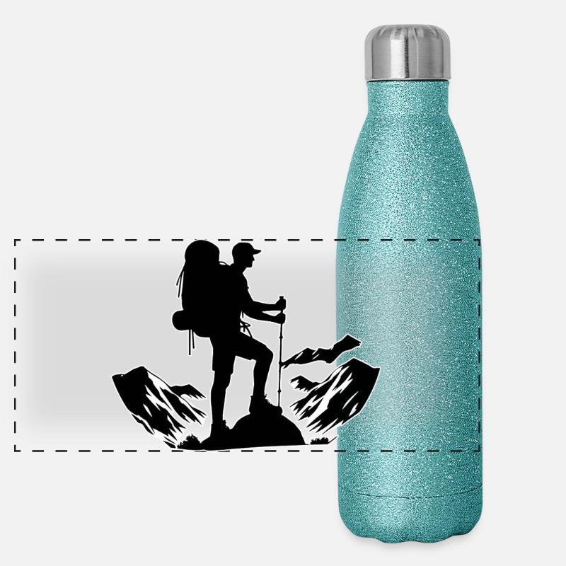 Contour du vagabond Gourde isotherme panoramique pailletée 500 ml